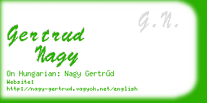 gertrud nagy business card