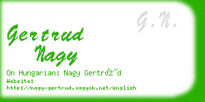 gertrud nagy business card